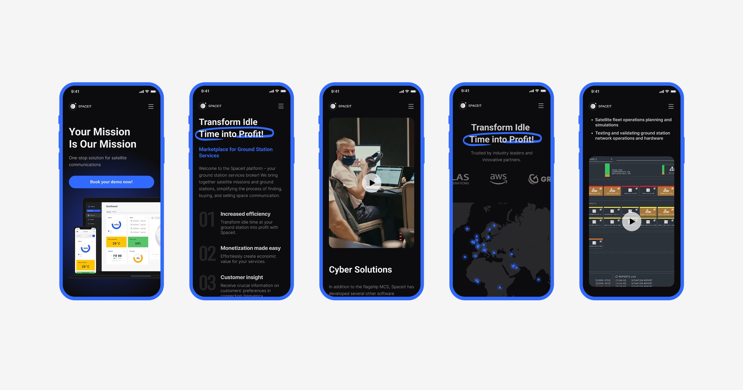 Spaceit mobile views